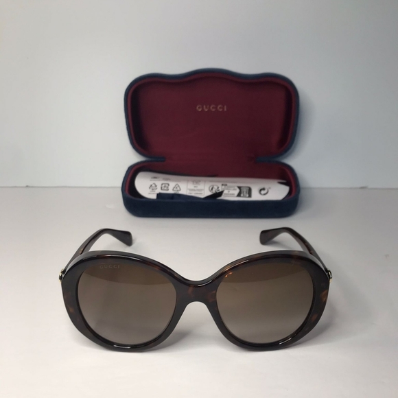 New Authentic Gucci GG0368S 002 55 Sunglasses - Picture 3 of 12